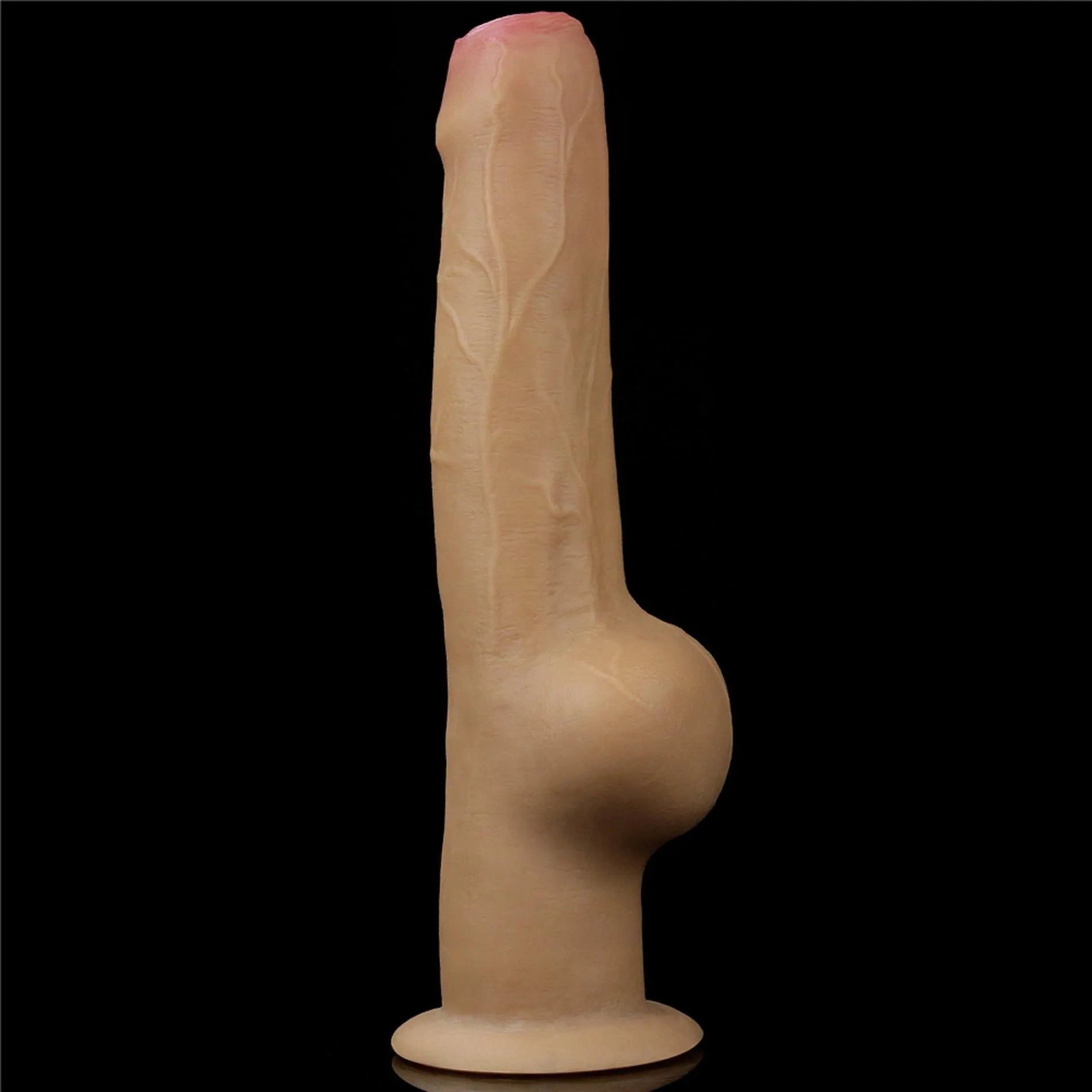 Lovetoy Handle Cock 11'' - Dildo, W kolorze cielistym, 28 cm