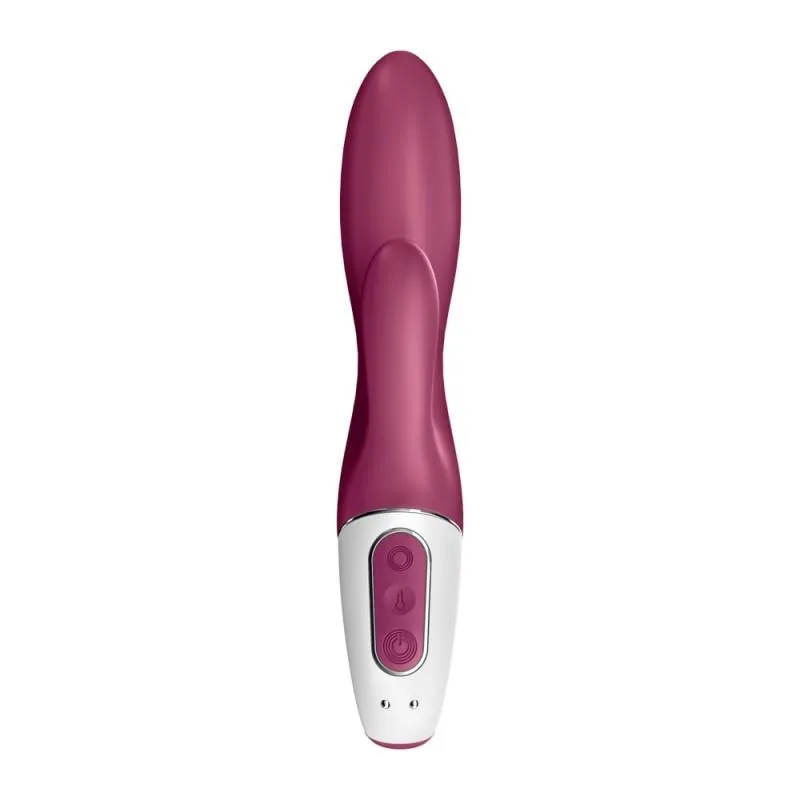 Вибратор-кролик Satisfyer Heated Affair, 20 см (бордовый)