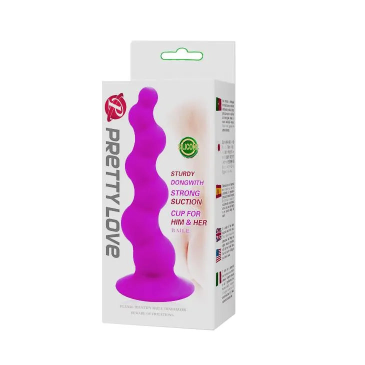 Анальна пробка Pretty Love Sturdy Dongwith, 15 см (фіолетовий)