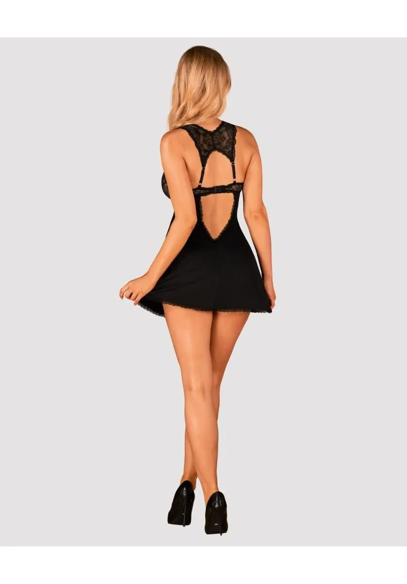 Комплект белья Obsessive Donna Dream, XL/XXL (чёрный)