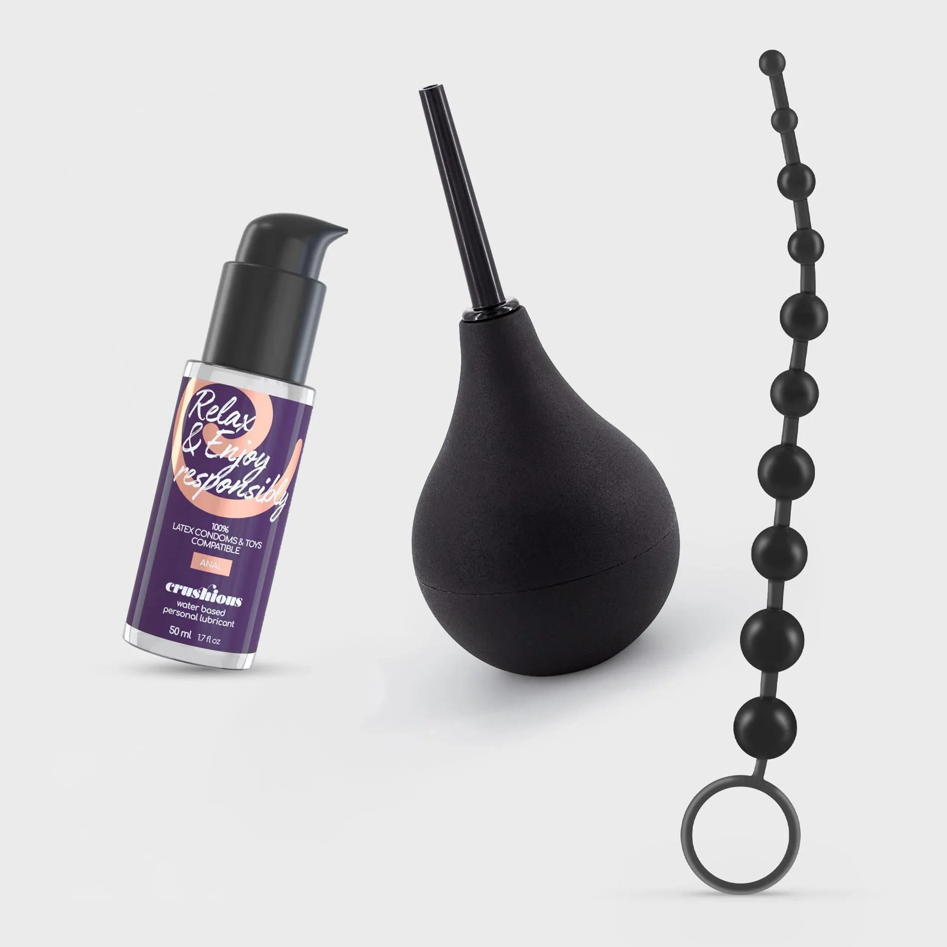 Crushious Anal Thrill - Zestaw, Czarny, 50 ml