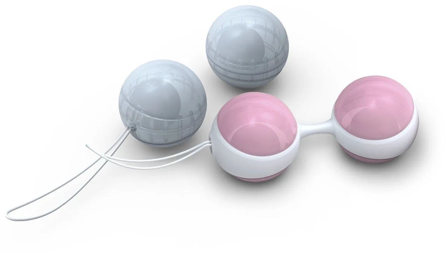 Lelo Luna Beads Mini -, Różowy-Niebieski, 7.5 cm