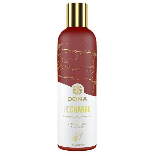 Массажное масло Dona Recharge Lemongrass & Gingerl, 120 мл