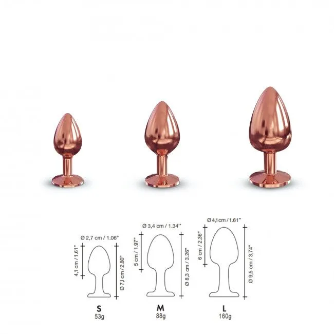 Dorcel Diamond Plug S - Korek analny, Złoto, 7.1 cm, S