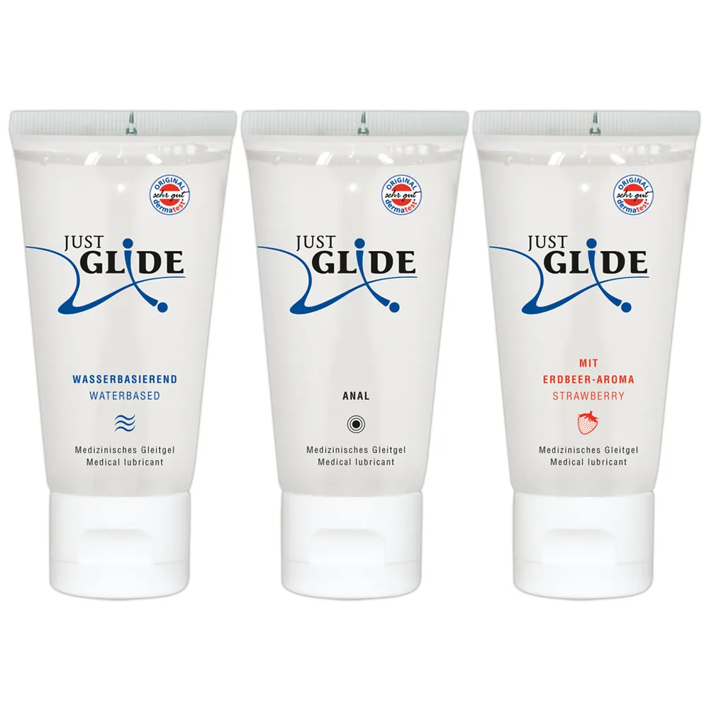 Just Glide - Zestaw lubrykantów na bazie wody, Bezzapachowy, 200 ml