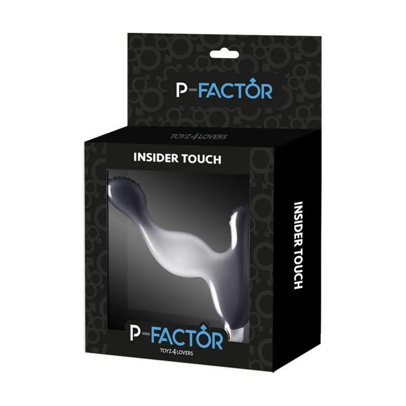 Стимулятор простати Toyz4lovers Insider Touch, 14 см (чорний)