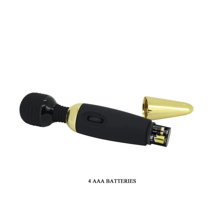 Вібромасажер Pretty Love Power Wand, 25 см (чорний)
