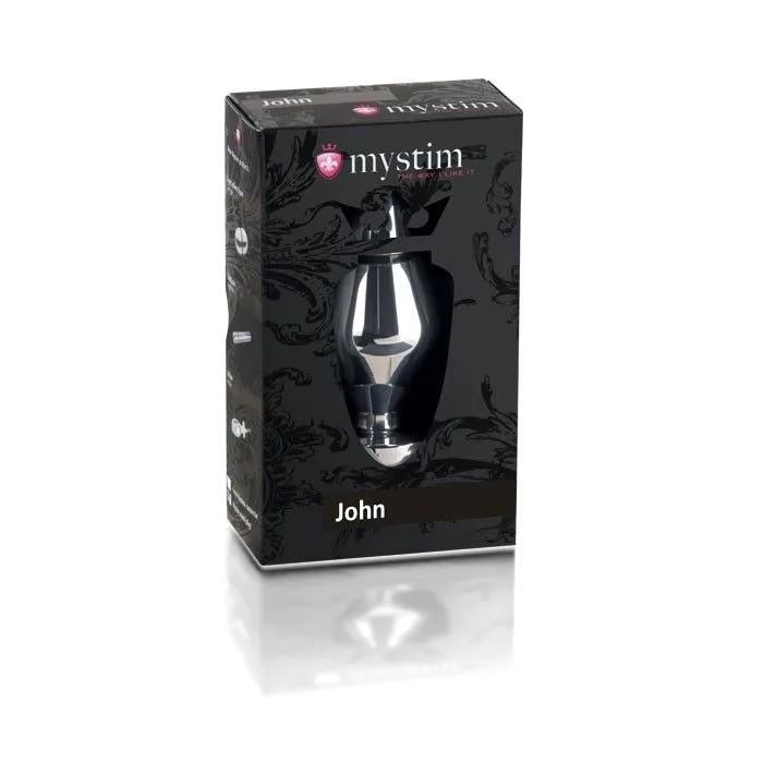 Анальная пробка Mystim John, 10,5 см (серебристый)