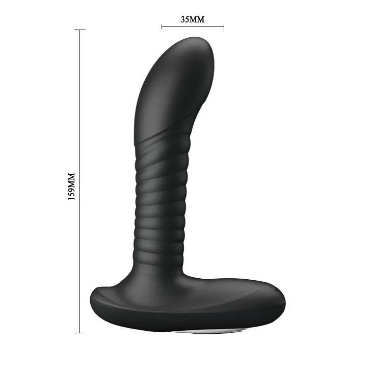 Pretty Love Prostate Massager - Stymulator prostaty, Czarny, 15.9 cm