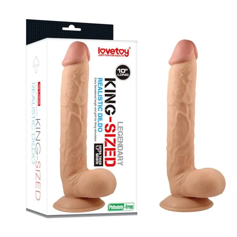 Фаллоимитатор Lovetoy Legendary King Sized Realistic Dildo 10", 27.5 см (телесный)