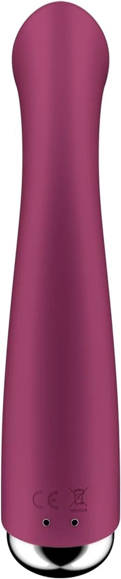 Вібратор Satisfyer Spinning G-Spot 1, 16,5 см (бордовий)