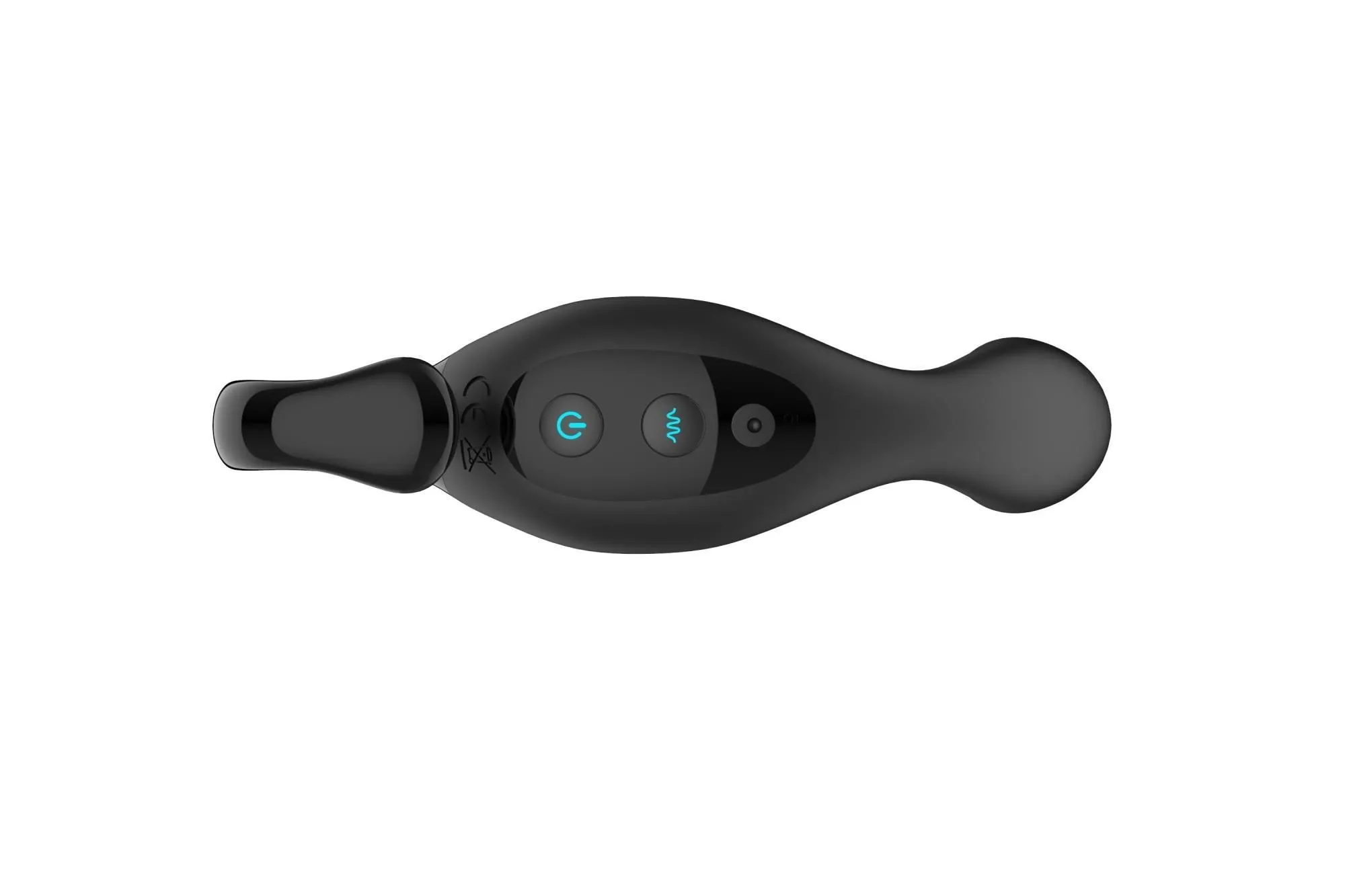 B - Series Cute Finger Wiggle - Stymulator prostaty, Czarny, 17.1 cm