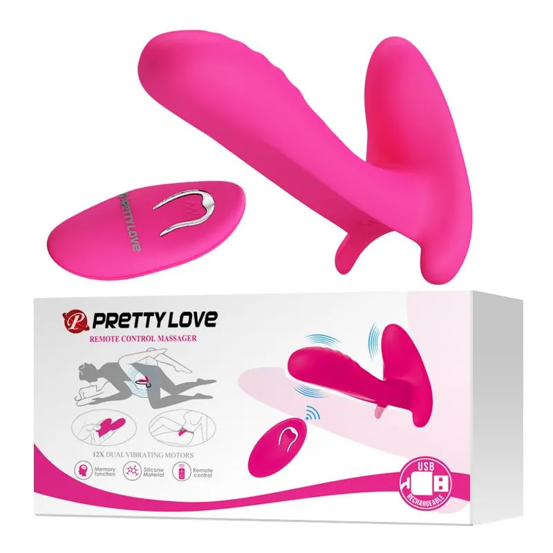Вибратор Pretty Love Remote Control, 10 см (розовый)