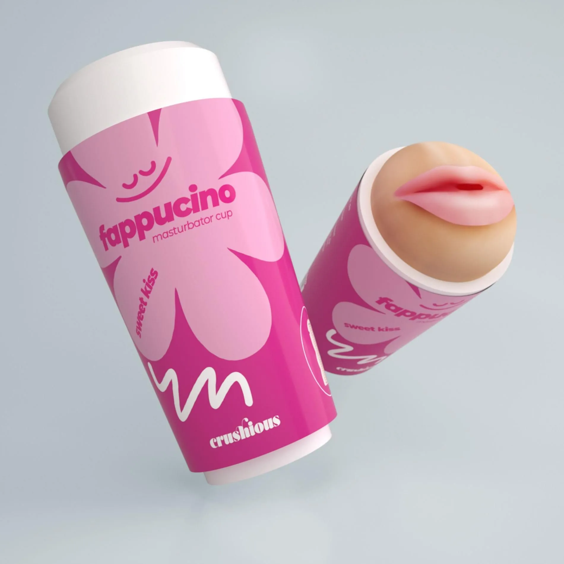 Мастурбатор Crushious Fappucino Sweet Kiss (розовый)