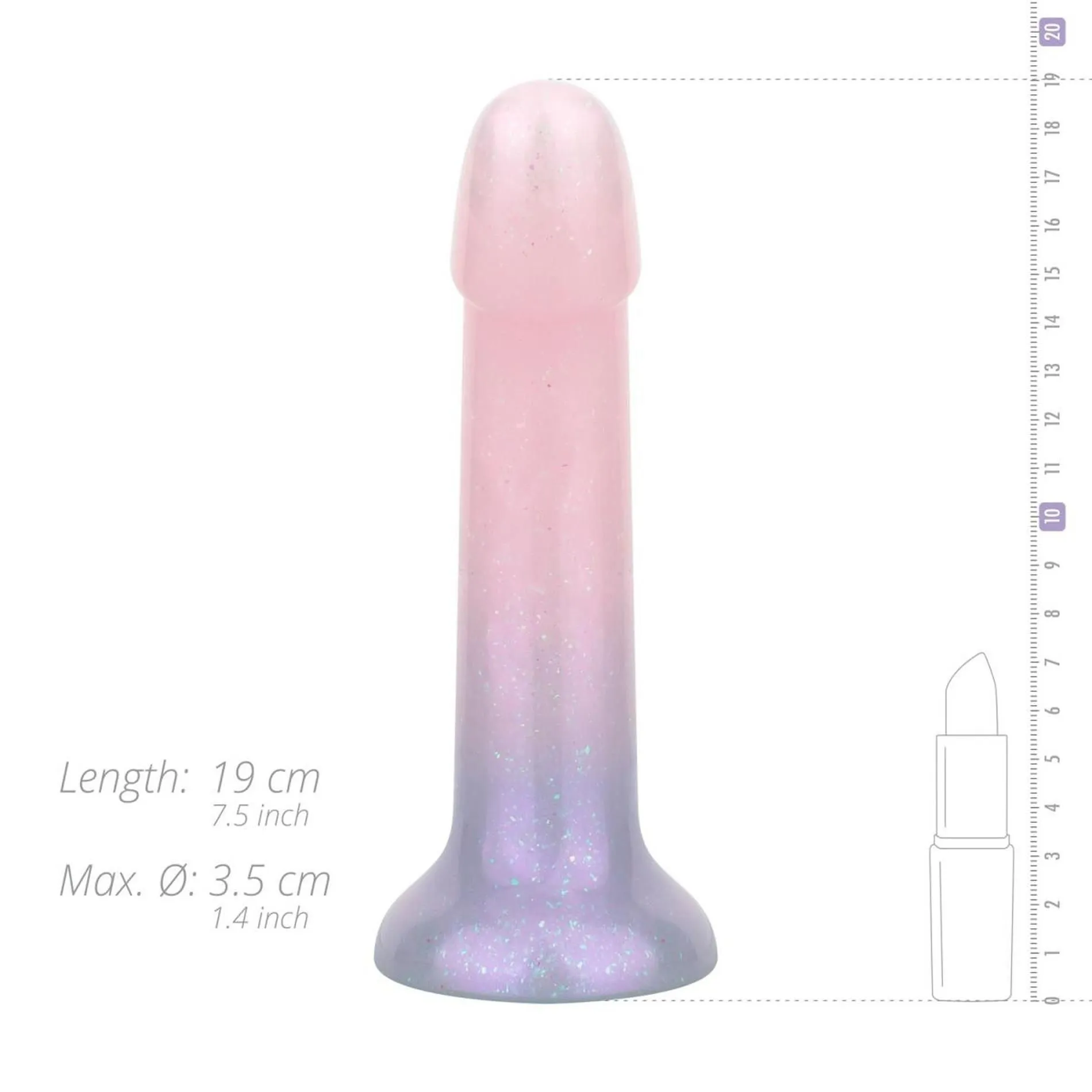 Фаллоимитатор EasyToys Mermaid, 17 см (мульти)