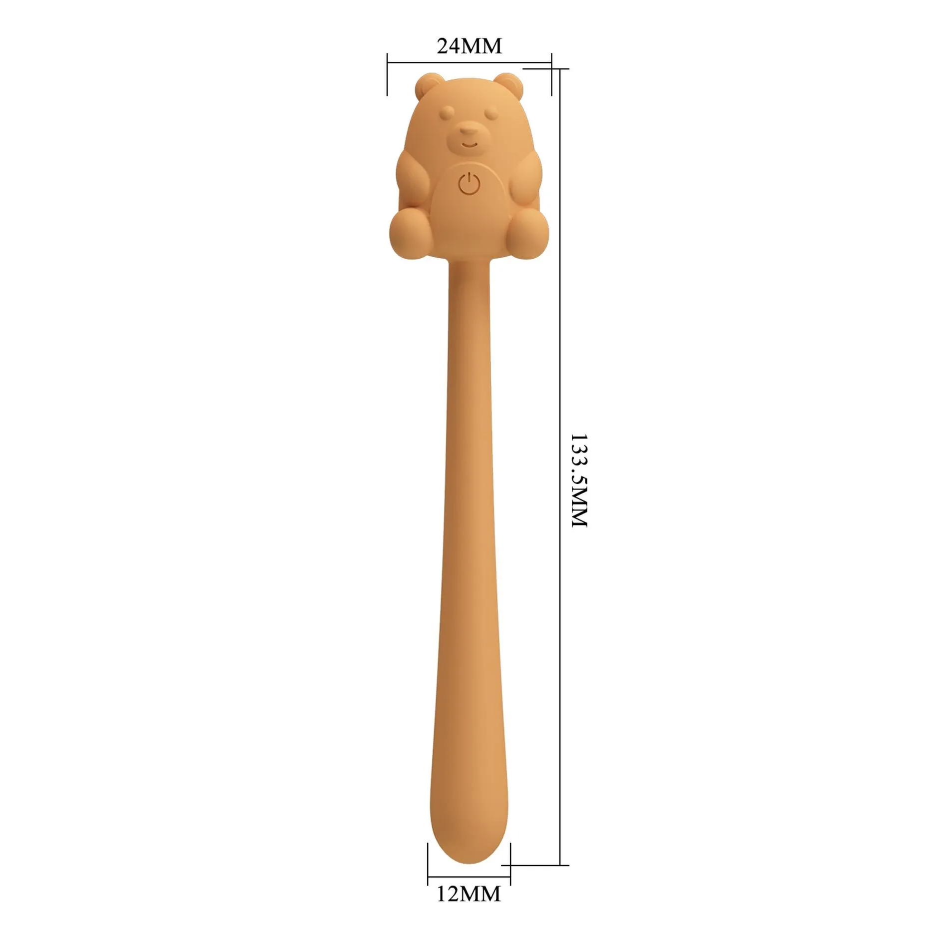Pretty Love Cute Bear - Wibrator, Brązowy, 13.4 cm