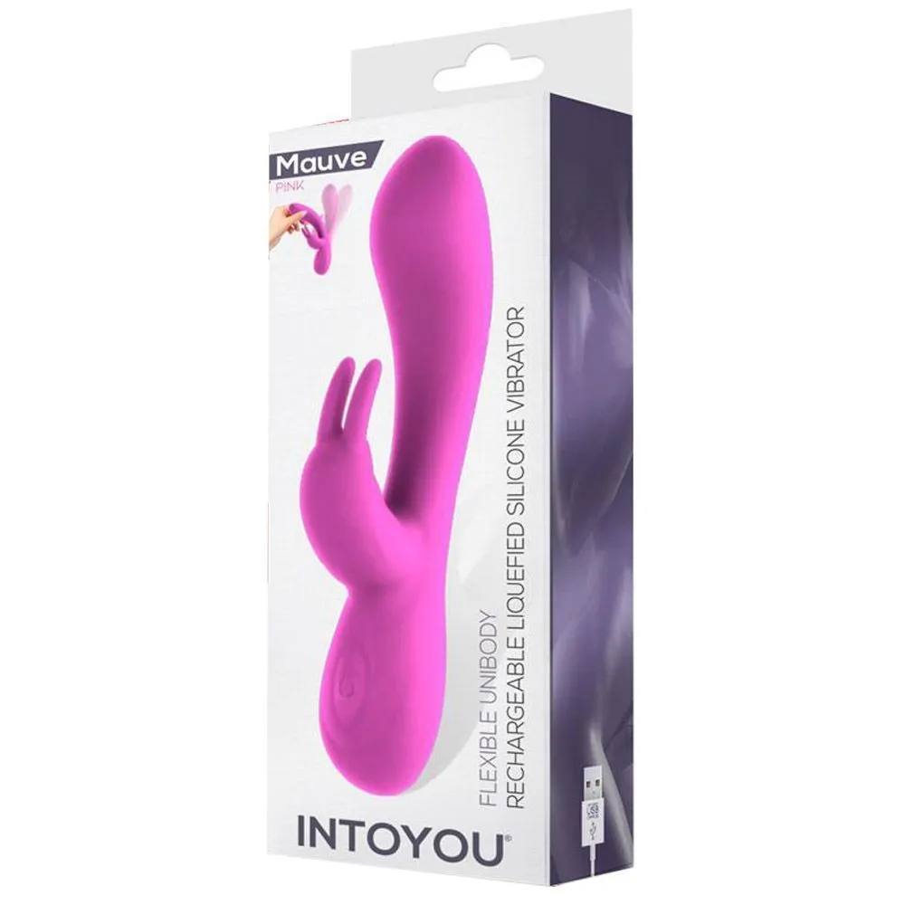 INTOYOU Mauve Pink - Wibrator królik, Różowy, 20 cm