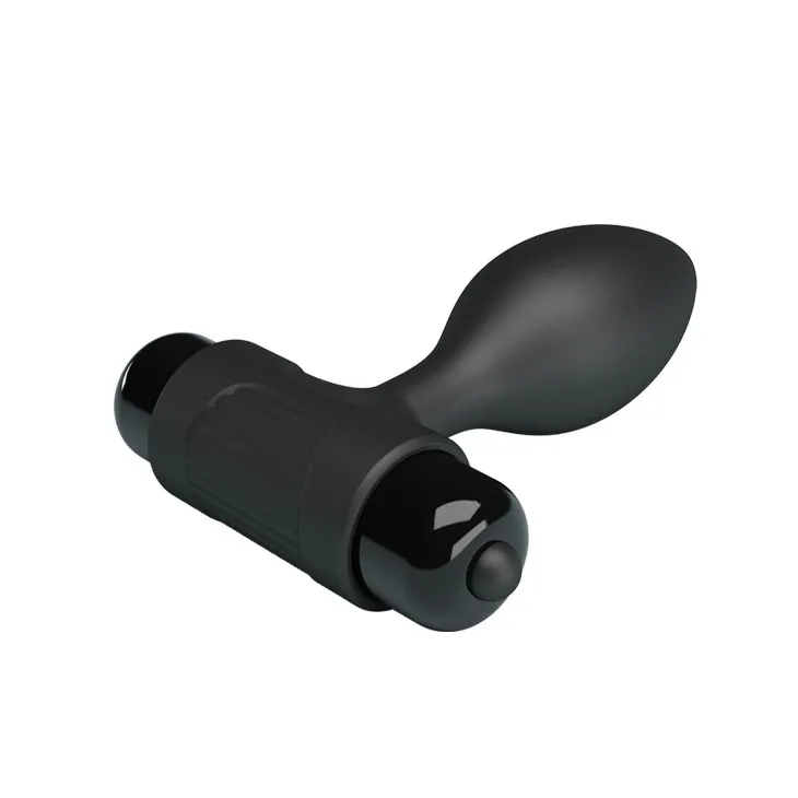 Pretty Love Vibra Butt Plug - Korek analny z wibracjami, Czarny, 8, 6 cm