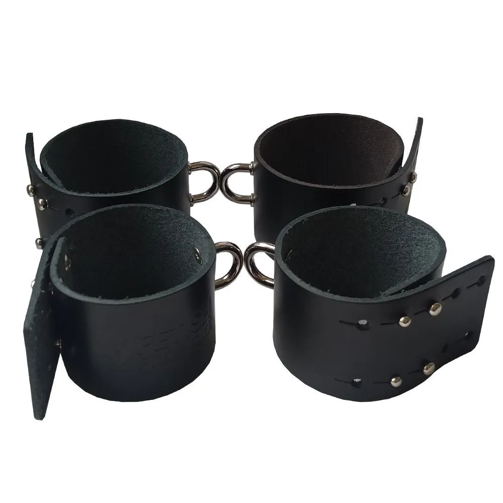 Фиксаторы с наручниками BDSM Domluxe (черный)