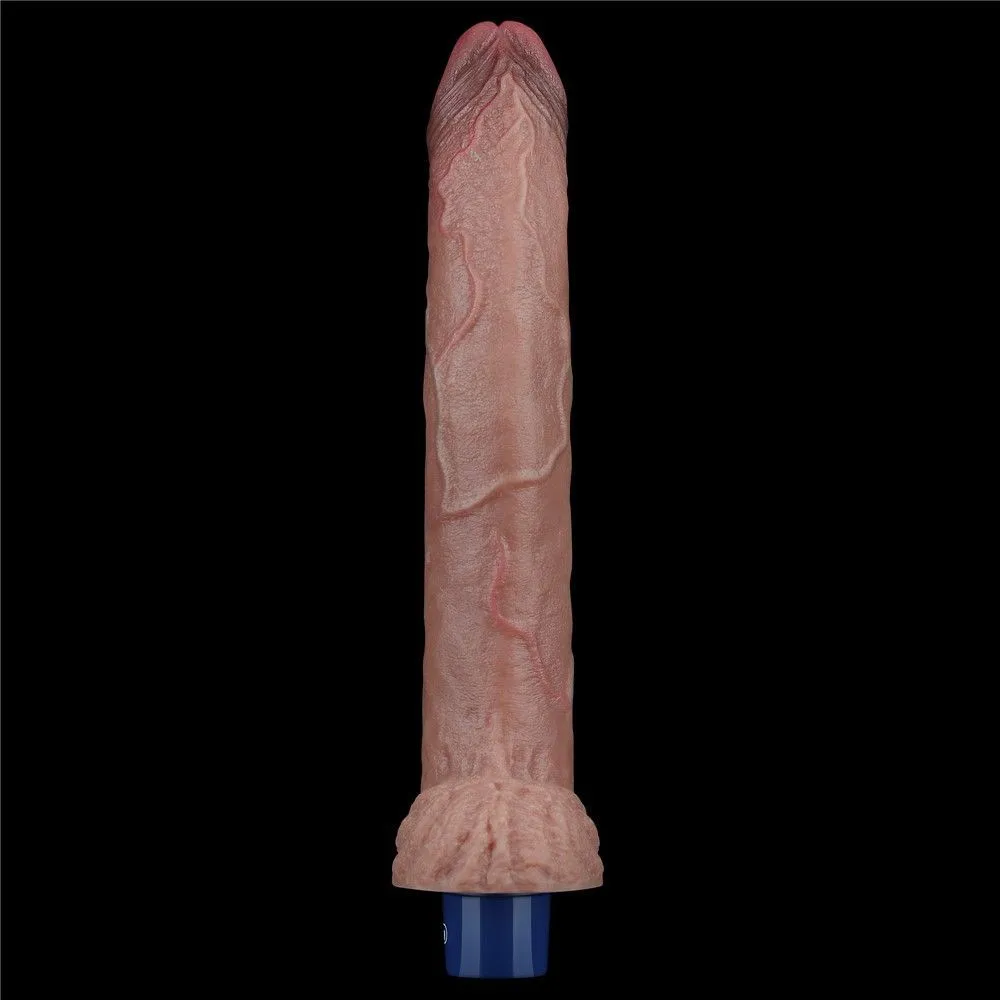 Реалістичний вібратор LoveToy Real Softee, 27 см (коричневий)