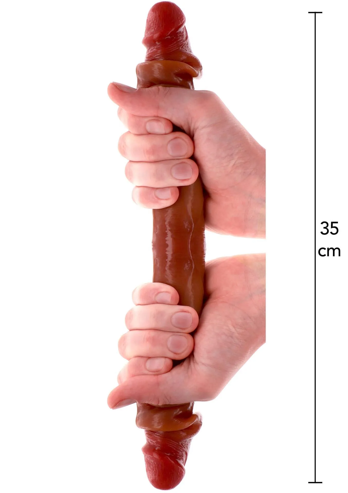 Фаллоимитатор Get Real Foreskin D-Dong, 35 см (коричневый)
