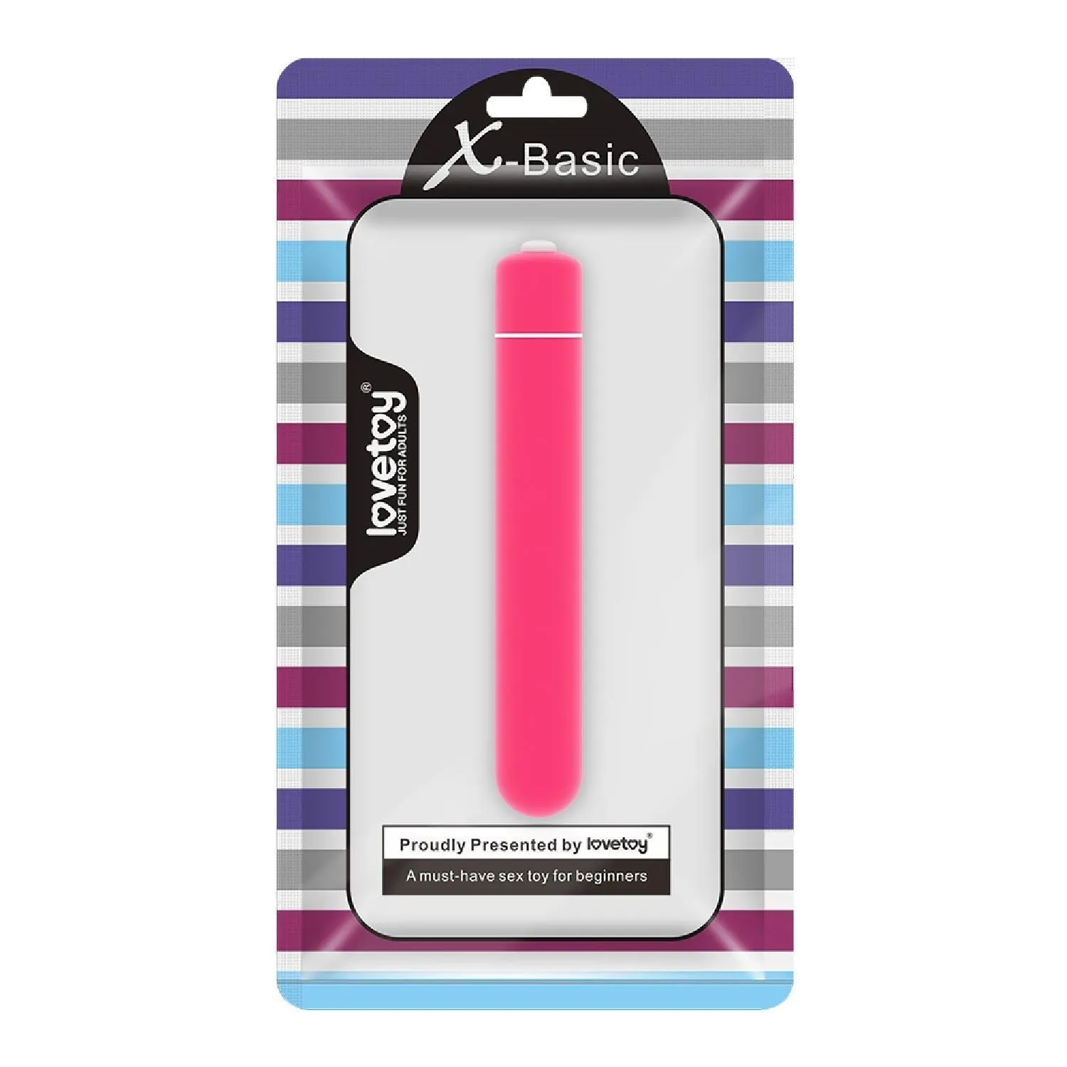 Вібратор LoveToy X-Basic, 13 см (фуксія)