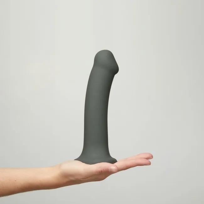 Фаллоимитатор Strap-On-Me Dual Density Bendable XL, 20 см (серый)