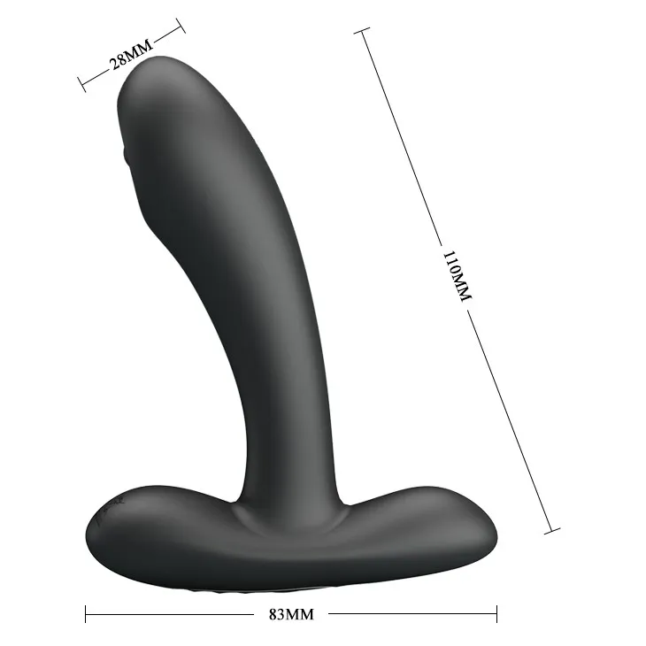 Pretty Love Remington - Stymulator prostaty, Czarny, 11 cm