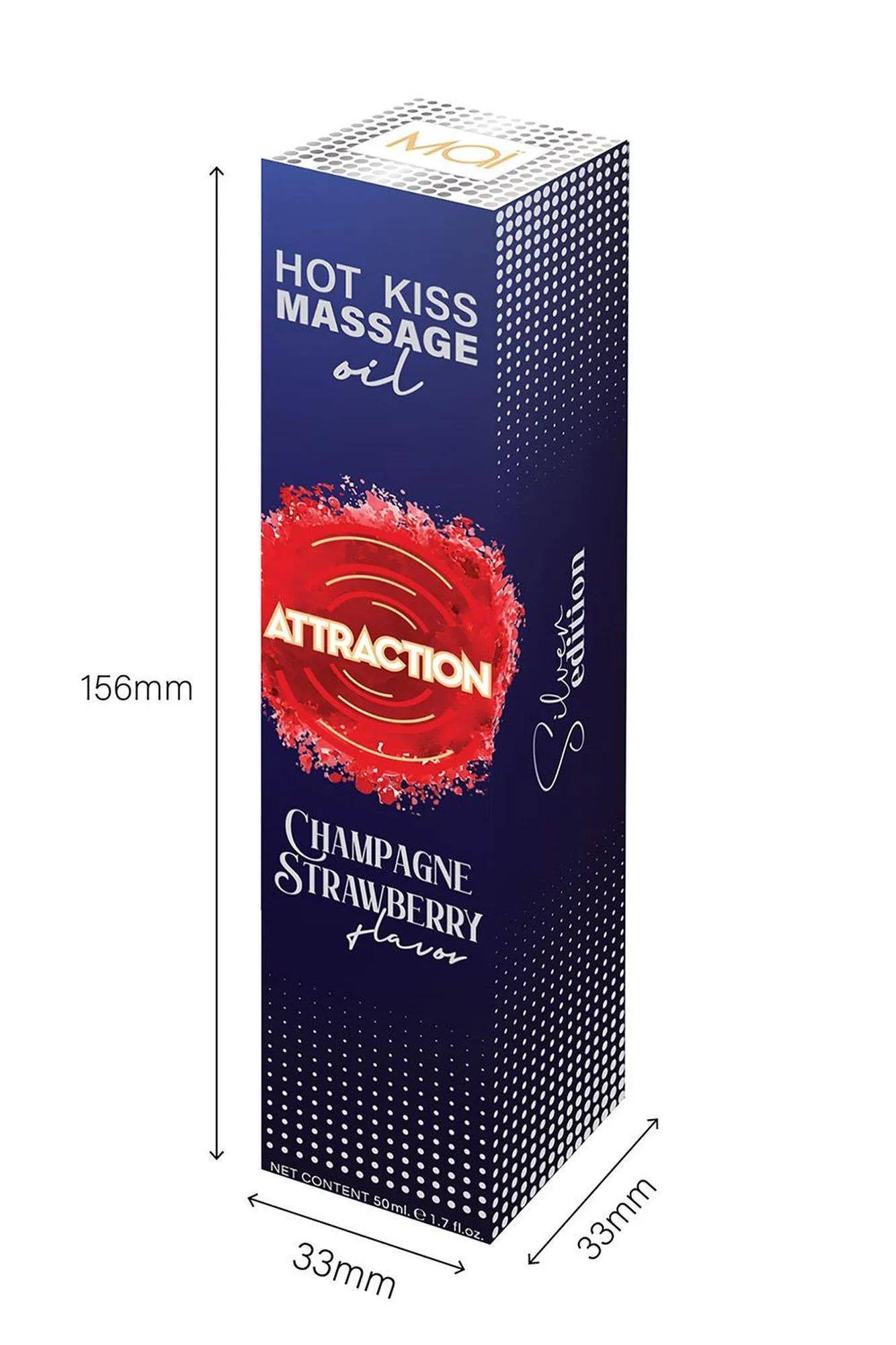 Оральный лубрикант с феромономи Attraction Champagne Strawberry, 50 мл