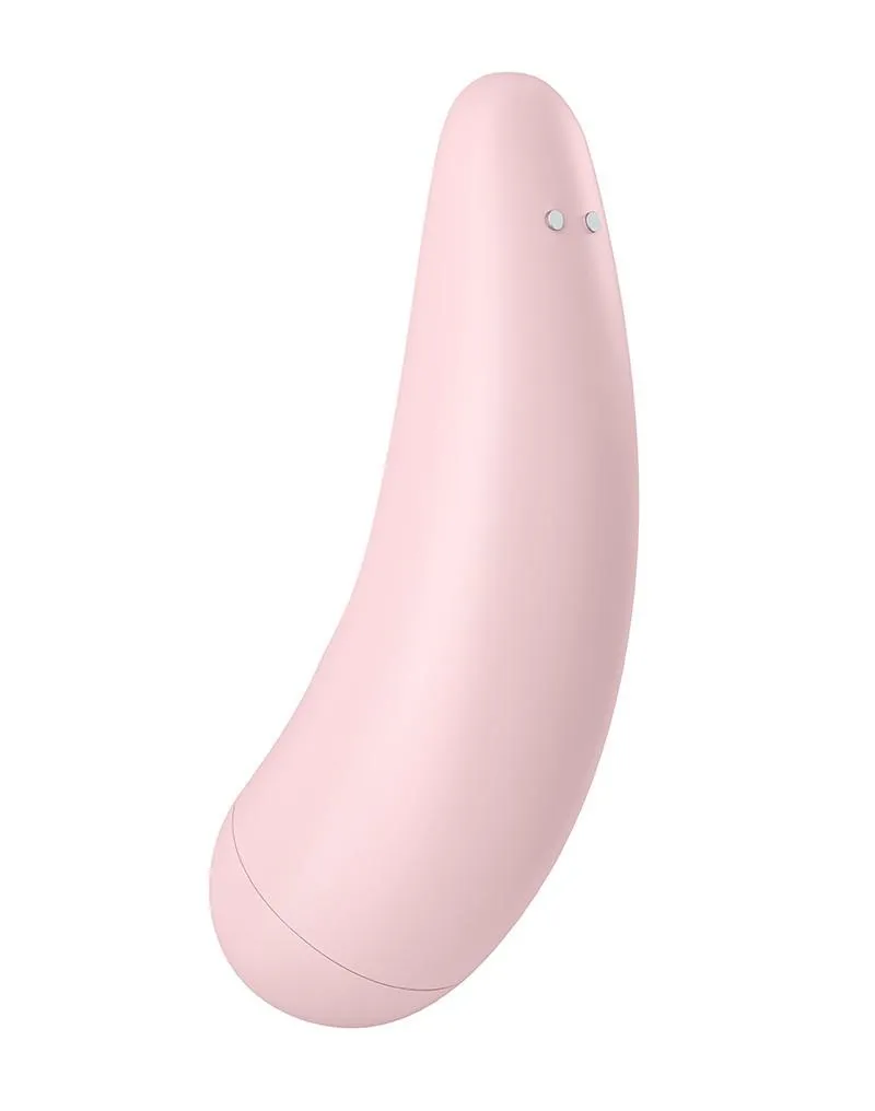 Вакуумный стимулятор клитора с вибрацией Satisfyer Curvy 2+ (розовый)