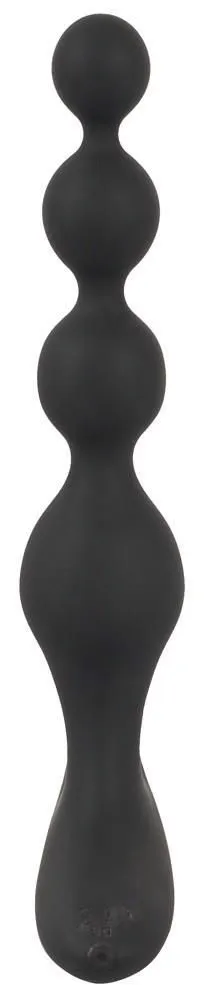 Анальні намиста з вібрацією, Black Velvets, 20 см (чорний)