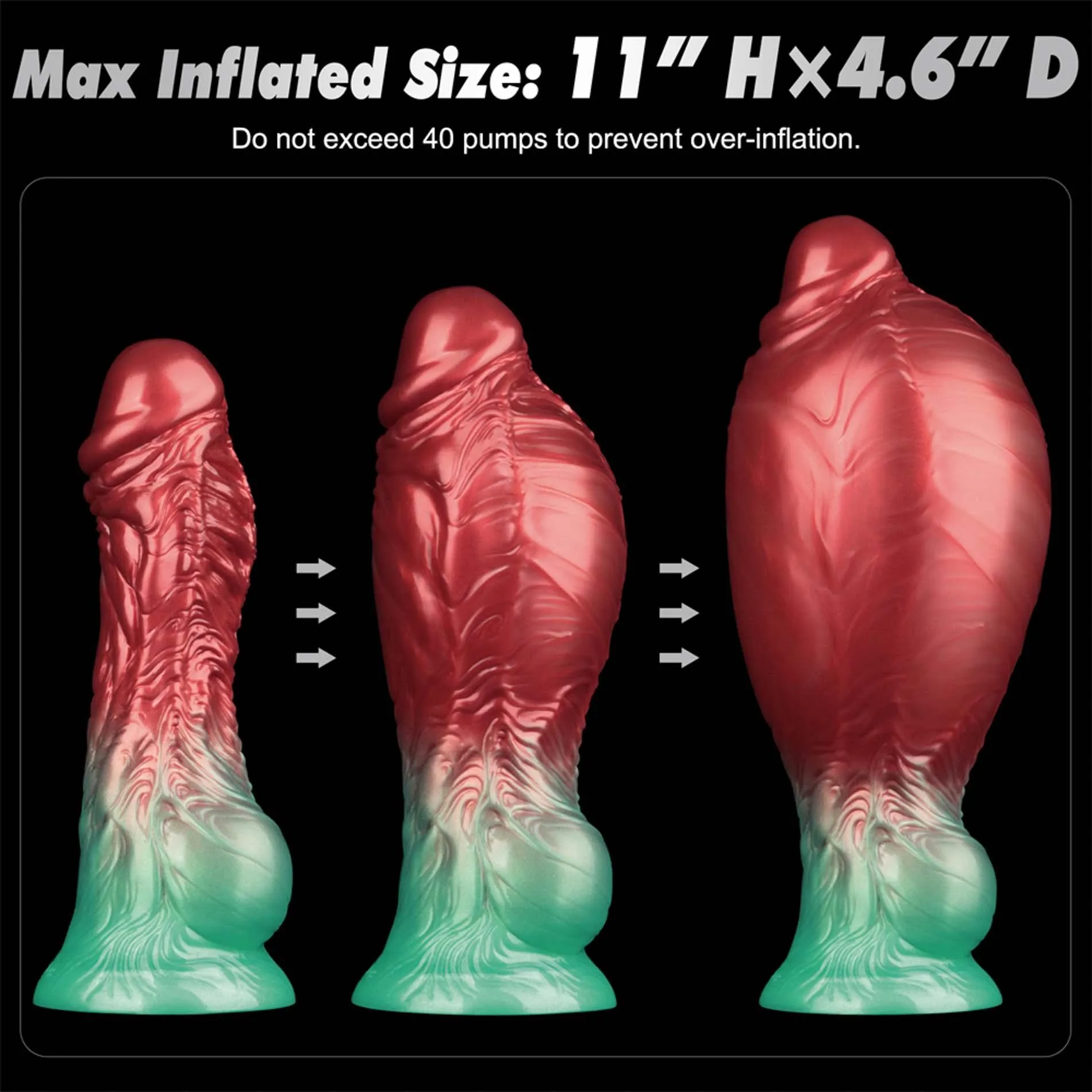 Фалоімітатор Lovetoy Dual Density 8'', 21 см (червоний)