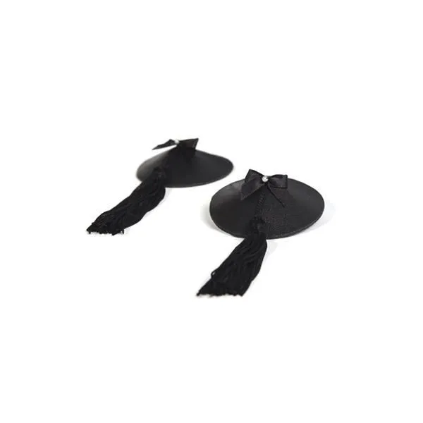 Накладки на соски Bijoux Indiscrets Burlesque Pasties Black (черный)