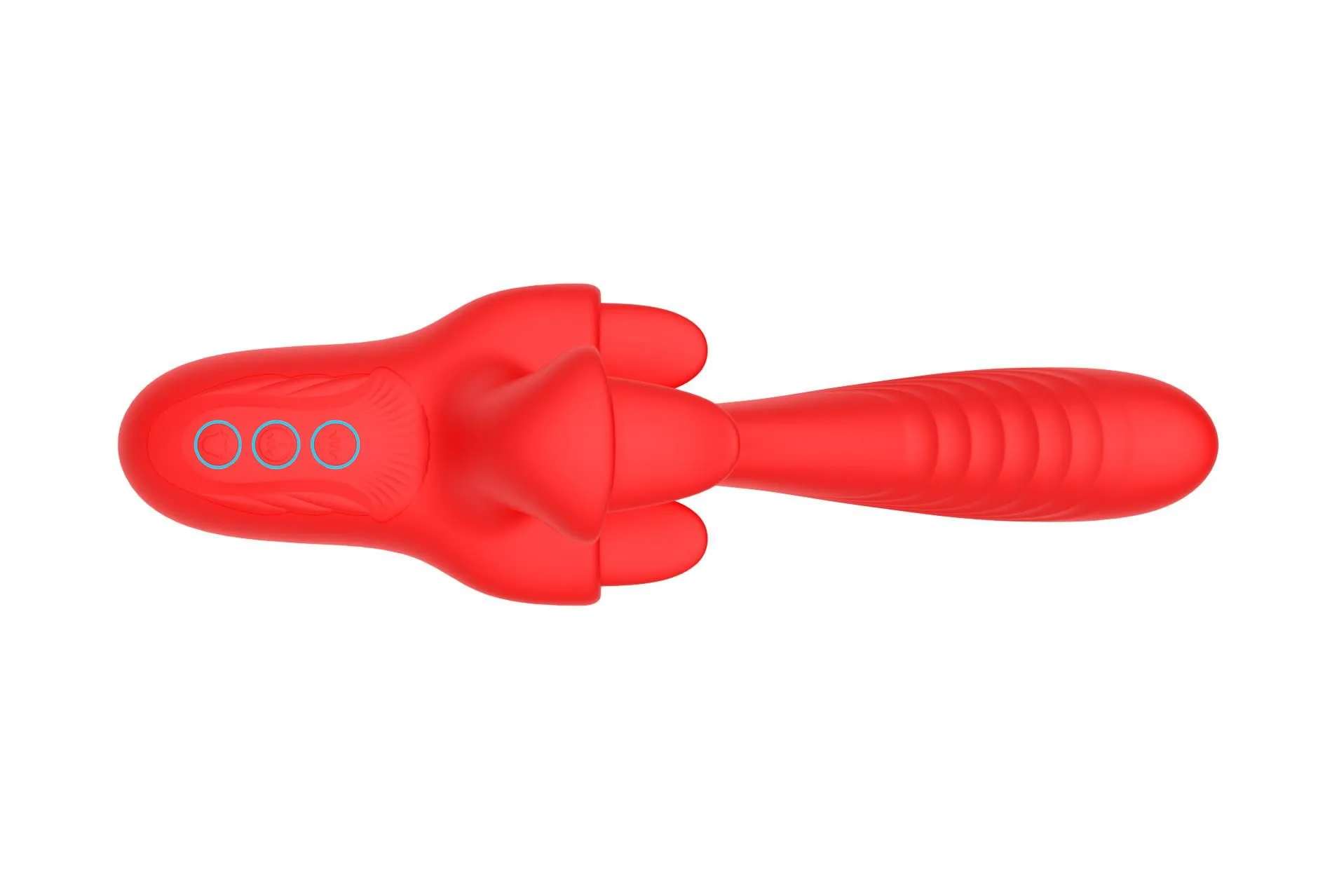 Вібратор B - Series Cute Charlie, G-Spot & Clitoral Massager, 22,6 см (червоний)