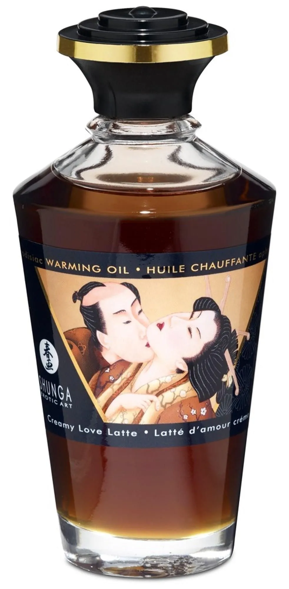 Зігрівальна масажна олія Shunga Aphrodisiac Warming Oil кава, 100 мл