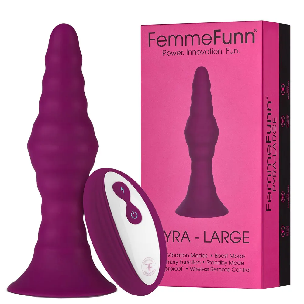Dream Toys Pyra Large - Korek analny, Crimson, 15 cm