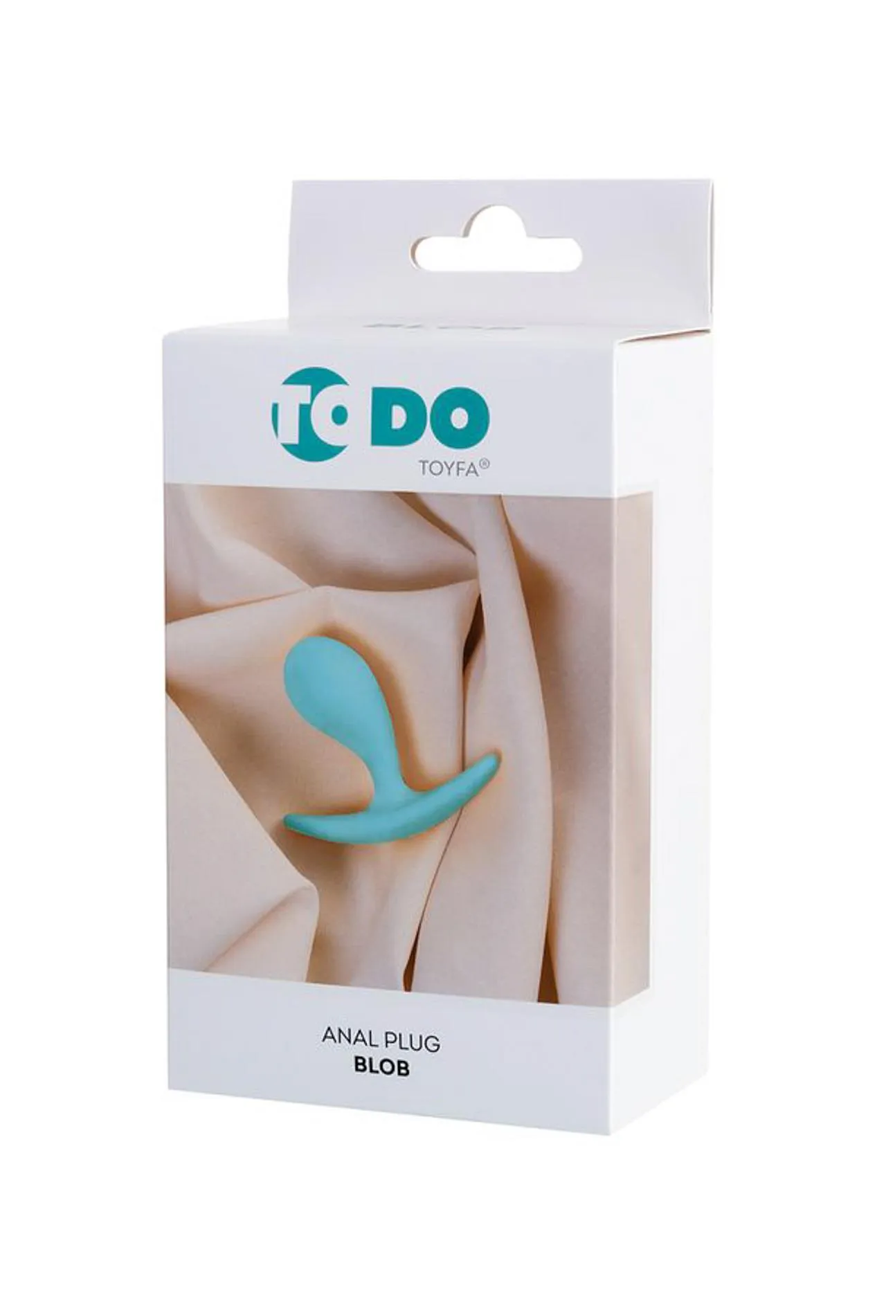 Анальна пробка ToDo Anal Plug Blob, 5.5 см (бірюзовий)