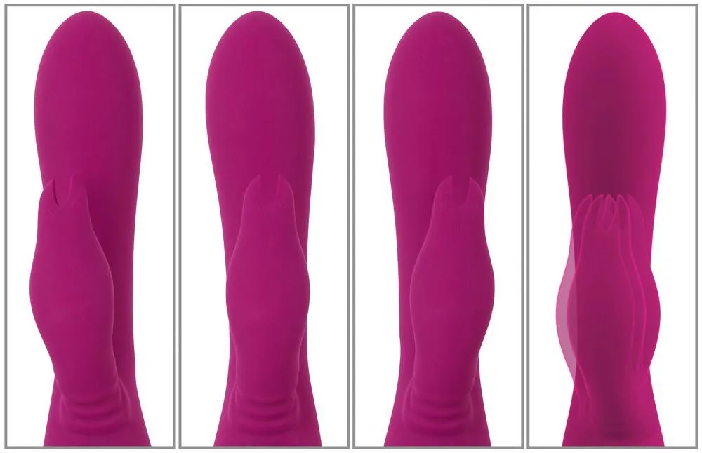 JAVIDA 3 Function Vibrator - Wibrator królik, Fuksja, 23 cm