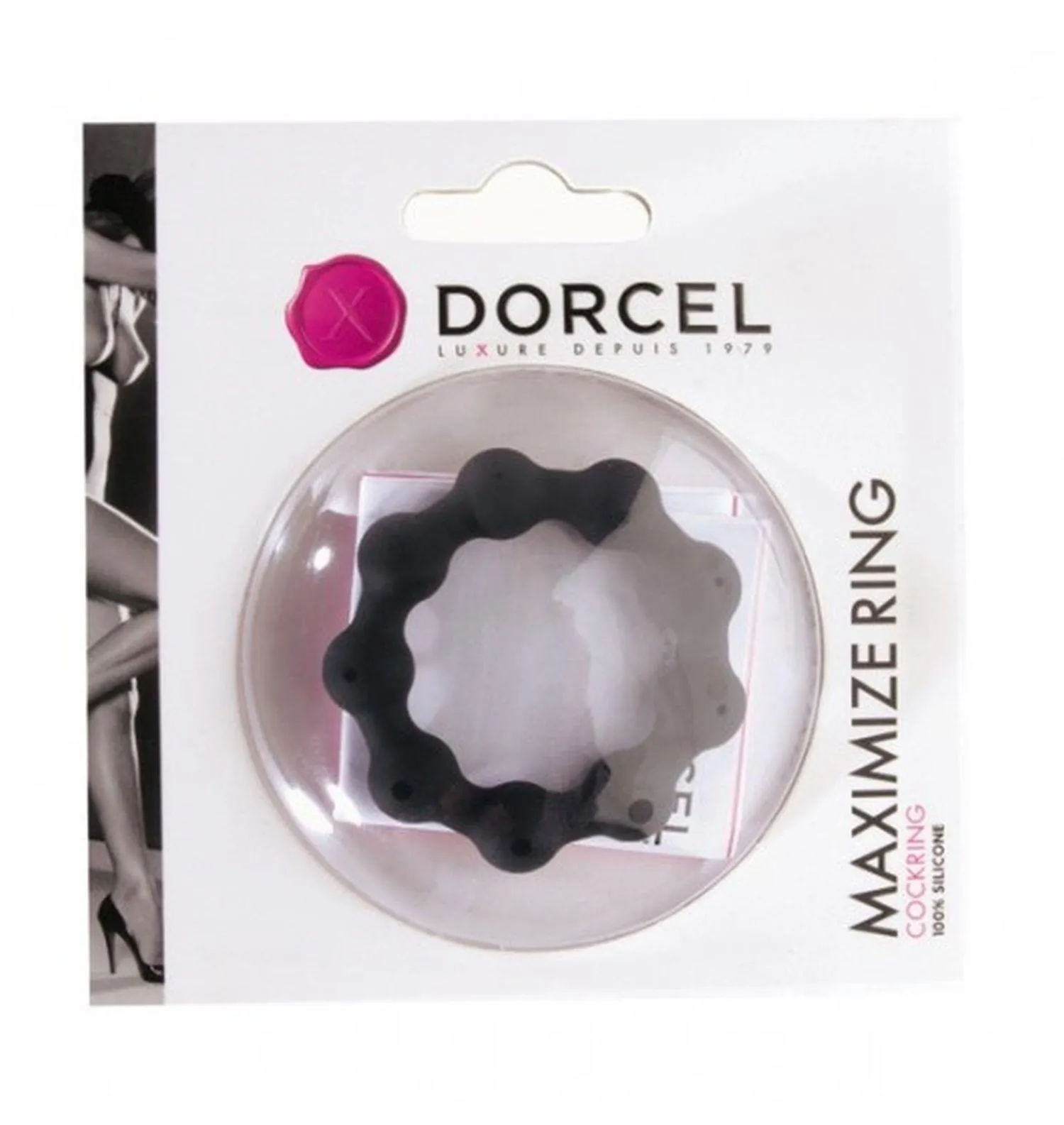 Dorcel Maximize Ring - Pierścień erekcyjny, Czarny, 5, 3 cm