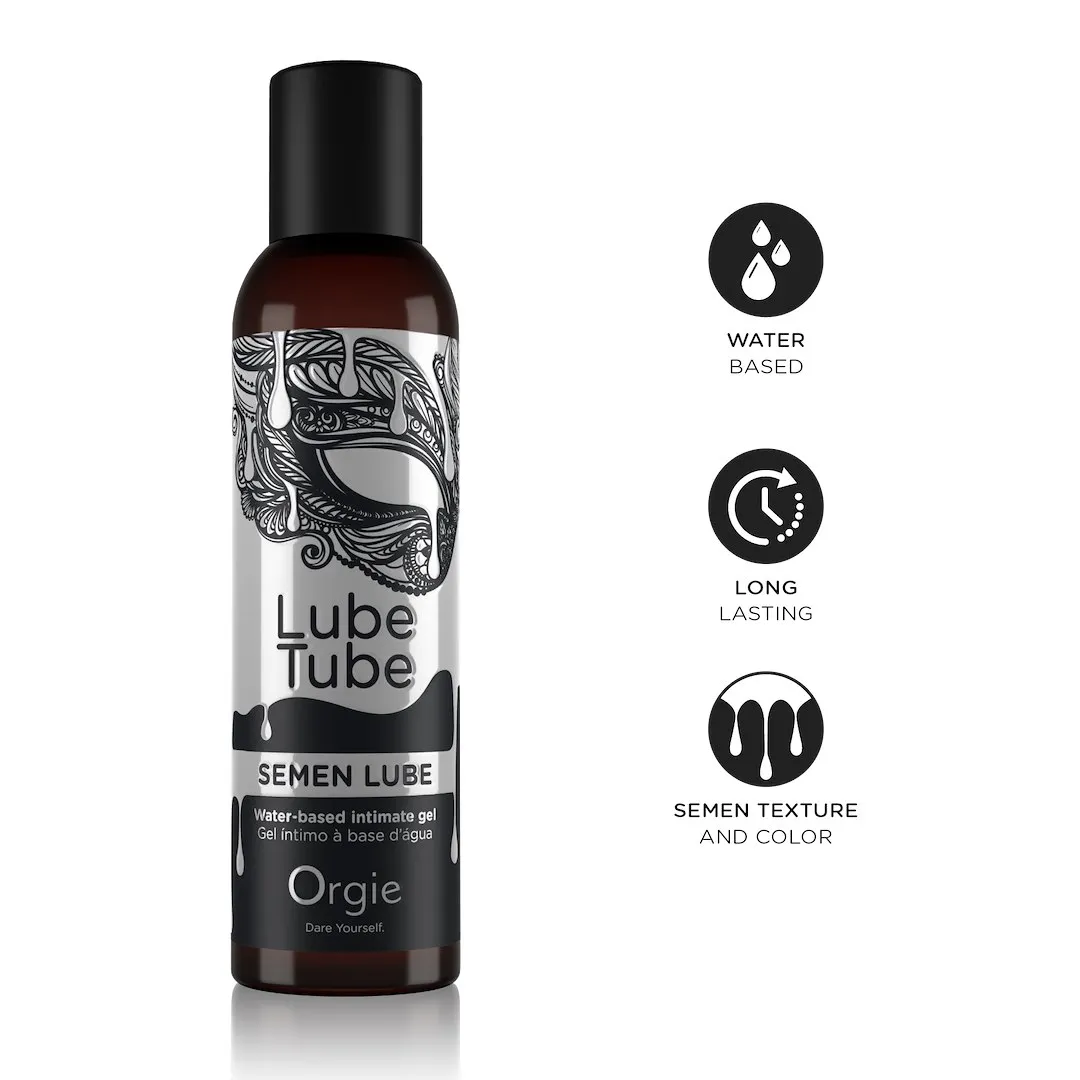 Orgie Lube Tube Semen Lube - Lubrykant na bazie wody, Bezzapachowy, 150 ml