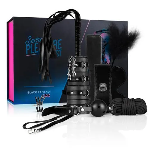БДСМ набор Secret Pleasure Chest, 10 шт (черный)