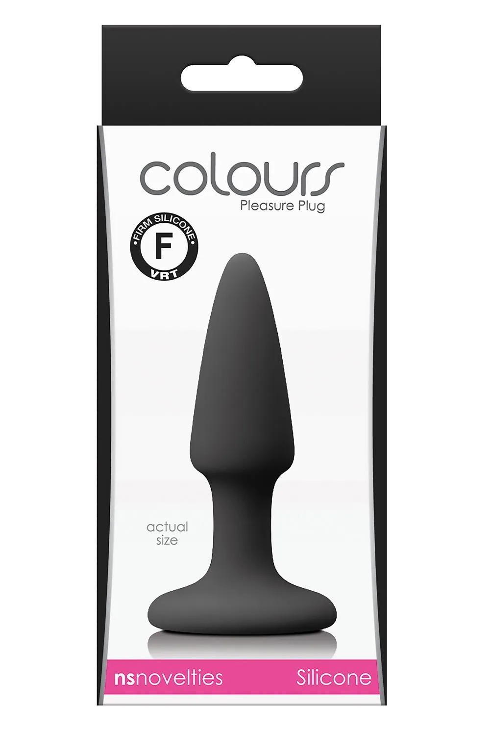 Анальная пробка Colours Pleasure Small Plug, 11.5 см (черный)