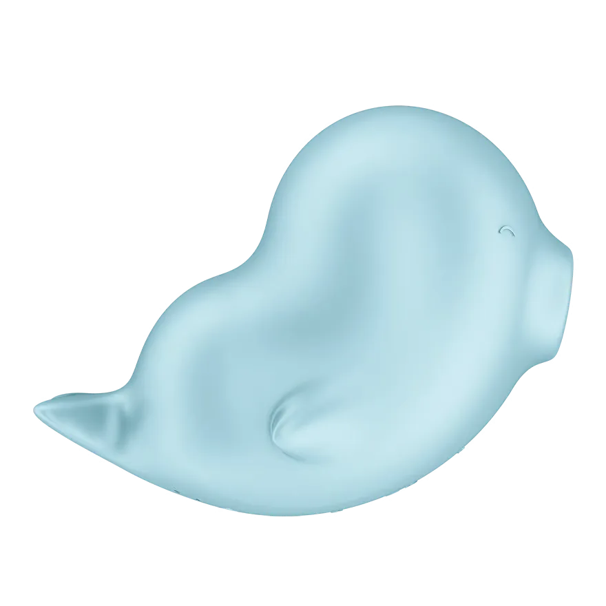 Вакуумний стимулятор клітора з вібрацією Satisfyer Sassy Seal (блакитний)