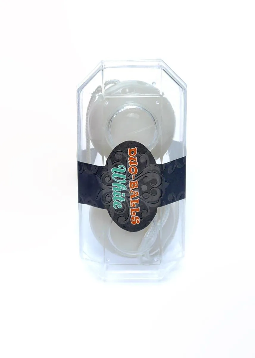 Вагинальные шарики Boss Series Duo Balls, 21 см (белый)