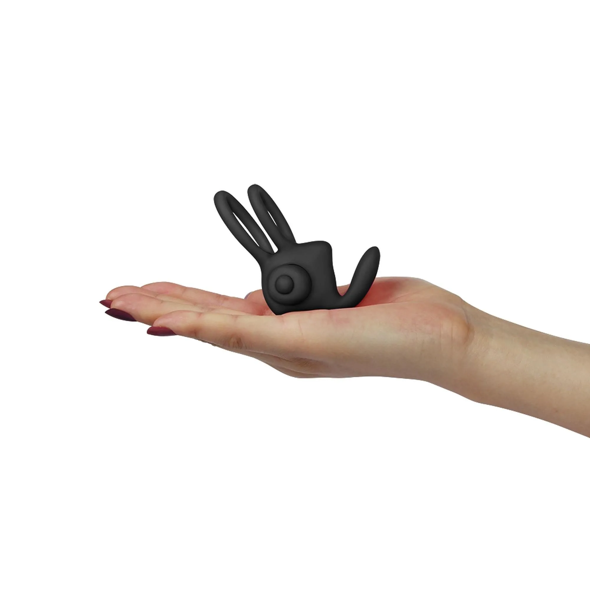 Lovetoy Power Clit Duo - Pierścień erekcyjny, Czarny, 7.5 cm