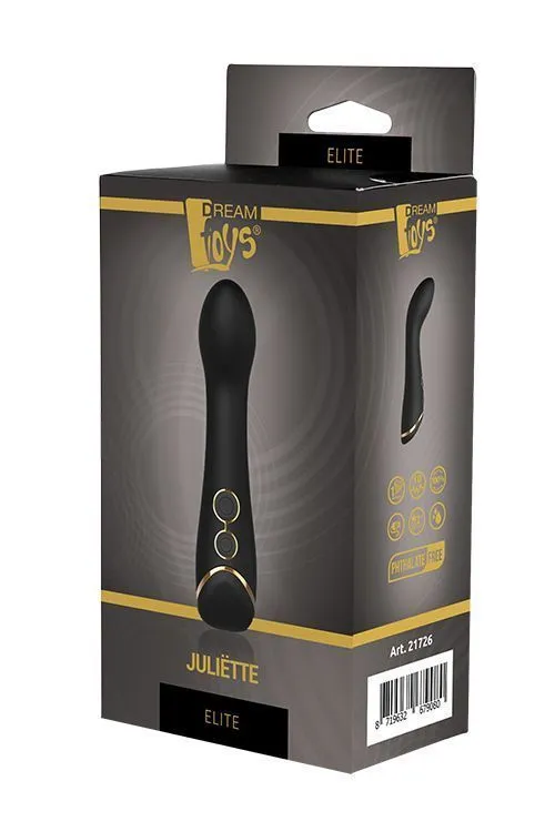 Вібратор для точки G DreamToys Juliete Elite, 15 см (чорний)