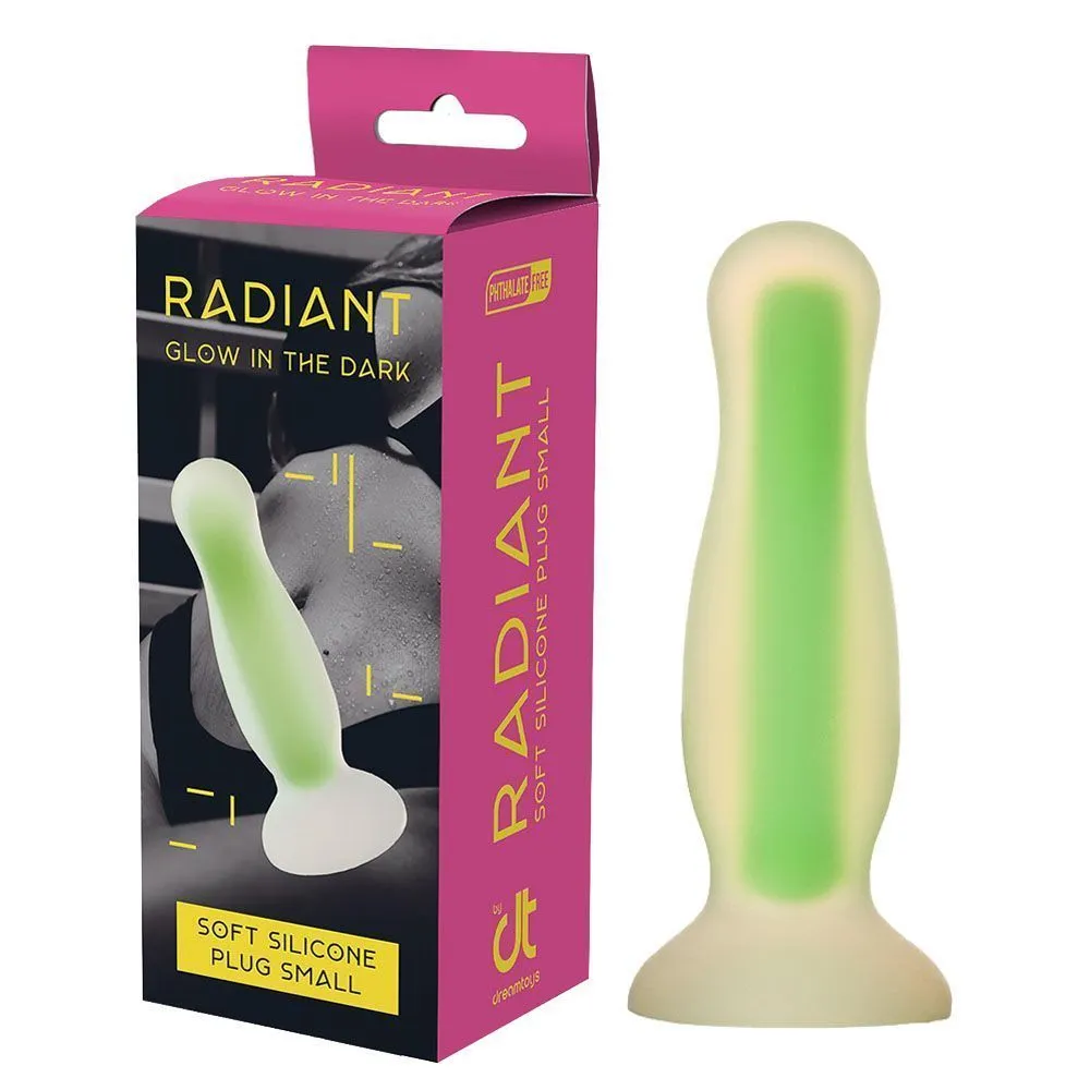 Анальна пробка Radiant Glow In The Dark Small, 11 см (зелений)