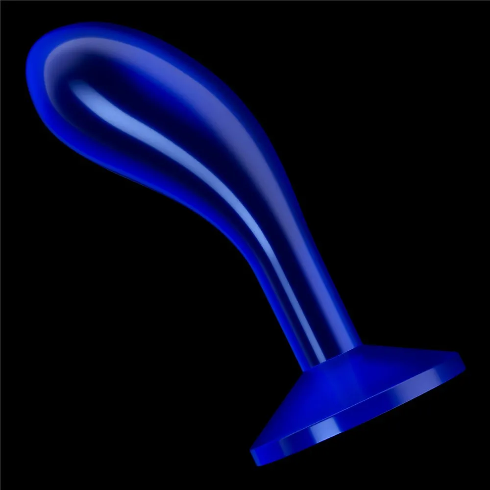 Анальная пробка Flawless Clear Anal Plug 6'', 15 см (синий)