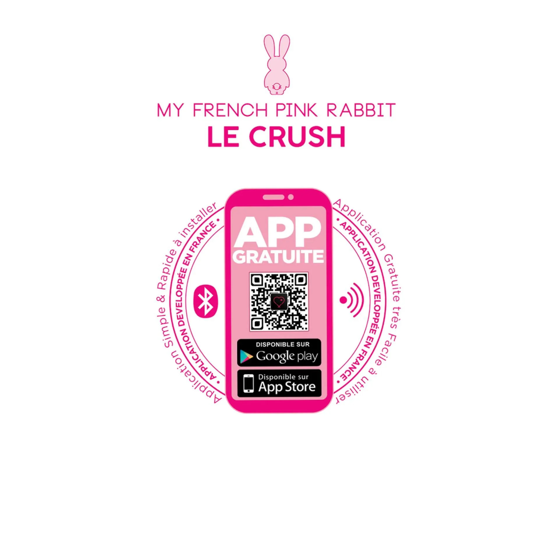 Виброяйцо Clara Morgane Le Crush Fushia, 18 см (фуксия)