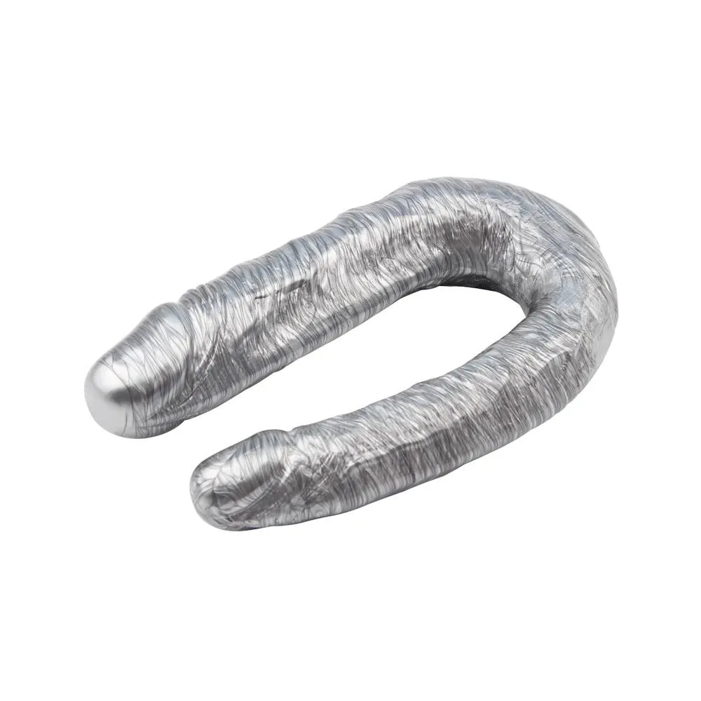 Фаллоимитатор DarkMuscle Dixie Normous-Silver, 34 см (серебристый)